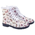 Pattern With Butterflies Moths Kid s High-Top Canvas Sneakers View3