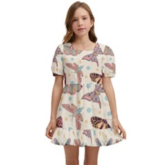 Another Monster Pattern Kids  Short Sleeve Dolly Dress by Ket1n9