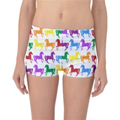 Colorful Horse Background Wallpaper Reversible Boyleg Bikini Bottoms by Hannah976