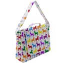 Colorful Horse Background Wallpaper Box Up Messenger Bag View2