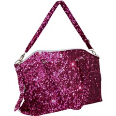 Pink Glitter Canvas Crossbody Bag by Hannah976