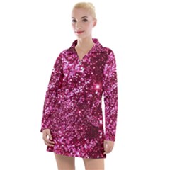 Pink Glitter Women s Long Sleeve Casual Dress by Hannah976