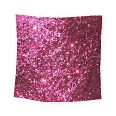 Pink Glitter Square Tapestry (small) by Hannah976