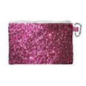 Pink Glitter Canvas Cosmetic Bag (Large) View2