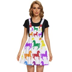 Colorful Horse Background Wallpaper Apron Dress by Hannah976