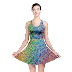 Bubbles Rainbow Colourful Colors Reversible Skater Dress by Hannah976