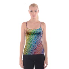 Bubbles Rainbow Colourful Colors Spaghetti Strap Top by Hannah976