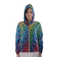 Bubbles Rainbow Colourful Colors Women s Hooded Windbreaker by Hannah976