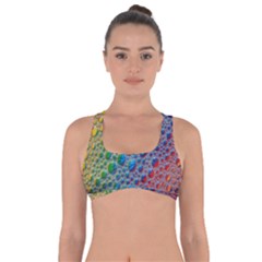 Bubbles Rainbow Colourful Colors Got No Strings Sports Bra by Hannah976