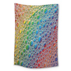 Bubbles Rainbow Colourful Colors Large Tapestry