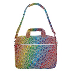 Bubbles Rainbow Colourful Colors Macbook Pro 16  Shoulder Laptop Bag by Hannah976