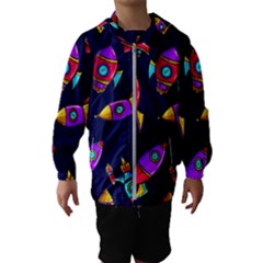 Space Patterns Kids  Hooded Windbreaker by Hannah976