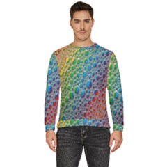 Bubbles Rainbow Colourful Colors Men s Fleece Sweatshirt by Hannah976