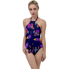 Space Patterns Go With The Flow One Piece Swimsuit by Hannah976