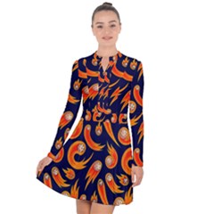 Space Patterns Pattern Long Sleeve Panel Dress by Hannah976