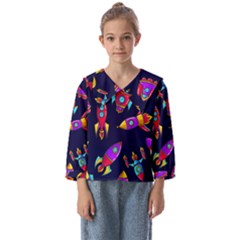 Space Patterns Kids  Sailor Shirt