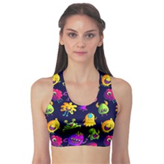 Space Patterns Fitness Sports Bra by Hannah976