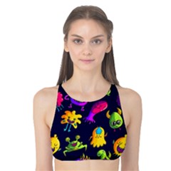 Space Patterns Tank Bikini Top by Hannah976