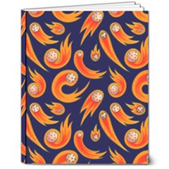 Space Patterns Pattern 8  X 10  Softcover Notebook by Hannah976