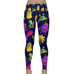 Space Patterns Lightweight Velour Classic Yoga Leggings