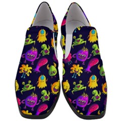 Space Patterns Women Slip On Heel Loafers by Hannah976