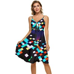 Dance Floor Sleeveless Tie Front Chiffon Dress by Hannah976