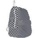 Black And White Checkerboard Background Board Checker Foldable Lightweight Backpack View3