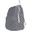 Black And White Checkerboard Background Board Checker Foldable Lightweight Backpack View4