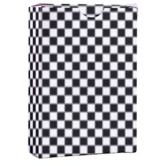 Black And White Checkerboard Background Board Checker Playing Cards Single Design (rectangle) With Custom Box by Hannah976