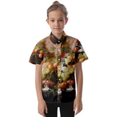 Abundance Of Fruit Severin Roesen Kids  Short Sleeve Shirt by Hannah976