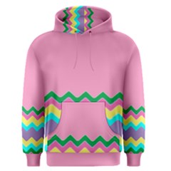 Easter Chevron Pattern Stripes Men s Core Hoodie by Hannah976