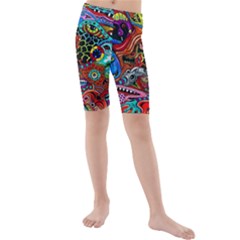 Vector Art Pattern - Kids  Mid Length Swim Shorts by Hannah976