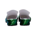 Tropical Green Leaves Background Women s Classic Backless Heels View4