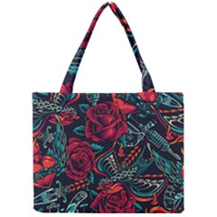 Vintage Flash Tattoos Designs Seamless Pattern Mini Tote Bag