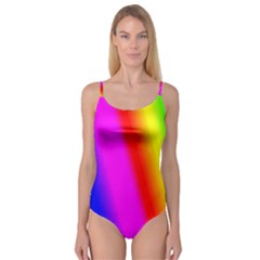 Multi Color Rainbow Background Camisole Leotard  by Hannah976