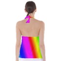 Multi Color Rainbow Background Tie Back Tankini Top View2