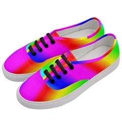 Multi Color Rainbow Background Women s Classic Low Top Sneakers by Hannah976