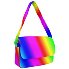 Multi Color Rainbow Background Courier Bag by Hannah976