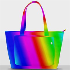 Multi Color Rainbow Background Back Pocket Shoulder Bag  by Hannah976