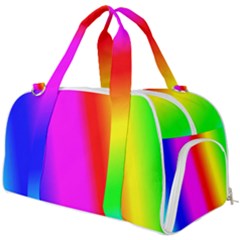 Multi Color Rainbow Background Burner Gym Duffel Bag by Hannah976