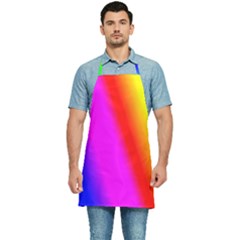 Multi Color Rainbow Background Kitchen Apron by Hannah976