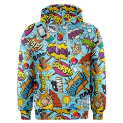 Comic Elements Colorful Seamless Pattern Men s Overhead Hoodie by Hannah976