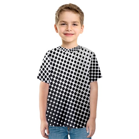 Background-wallpaper-texture-lines Dot Dots Black White Kids  Sport Mesh T-shirt by Hannah976