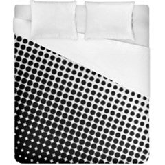 Background-wallpaper-texture-lines Dot Dots Black White Duvet Cover (california King Size) by Hannah976