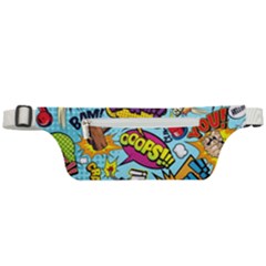 Comic Elements Colorful Seamless Pattern Active Waist Bag by Hannah976