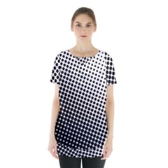 Background-wallpaper-texture-lines Dot Dots Black White Skirt Hem Sports Top by Hannah976