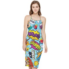 Comic Elements Colorful Seamless Pattern Bodycon Cross Back Summer Dress by Hannah976