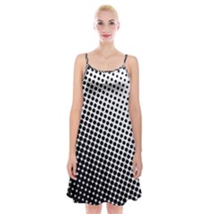 Background-wallpaper-texture-lines Dot Dots Black White Spaghetti Strap Velvet Dress by Hannah976