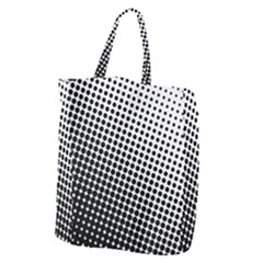 Background-wallpaper-texture-lines Dot Dots Black White Giant Grocery Tote by Hannah976