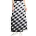 Background-wallpaper-texture-lines Dot Dots Black White Maxi Chiffon Skirt View1